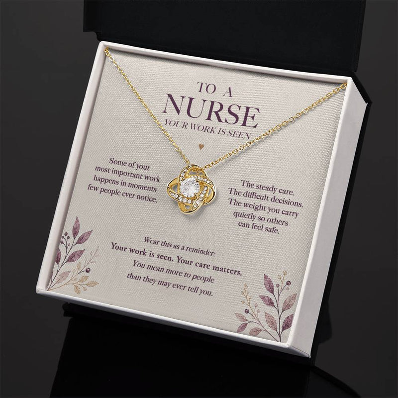 For the Work No One Sees — Nurse Necklace