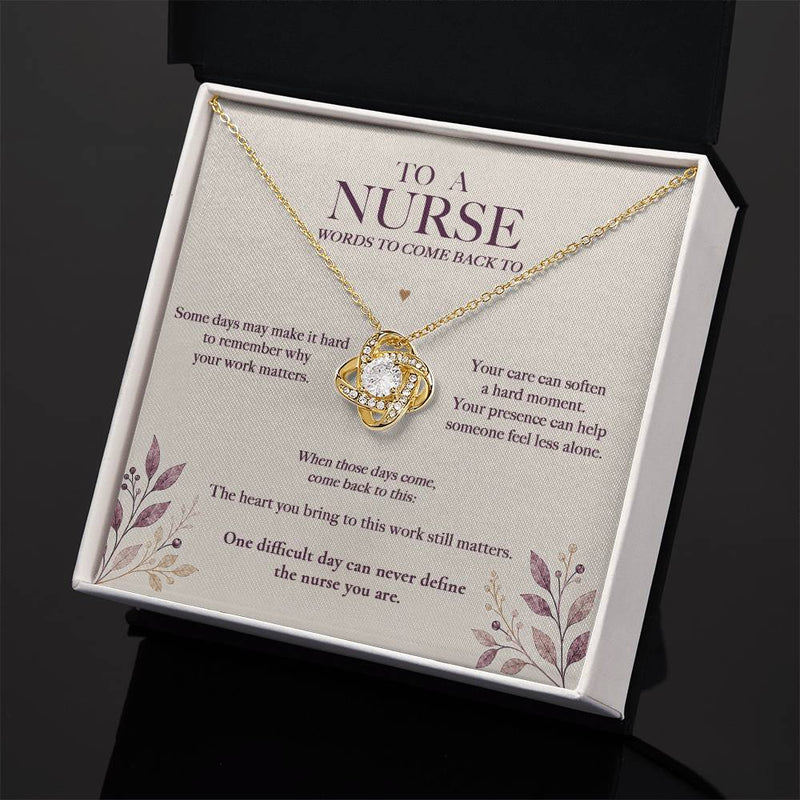 Words to Come Back To — Nurse Necklace