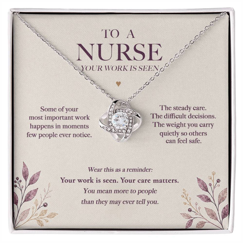 For the Work No One Sees — Nurse Necklace