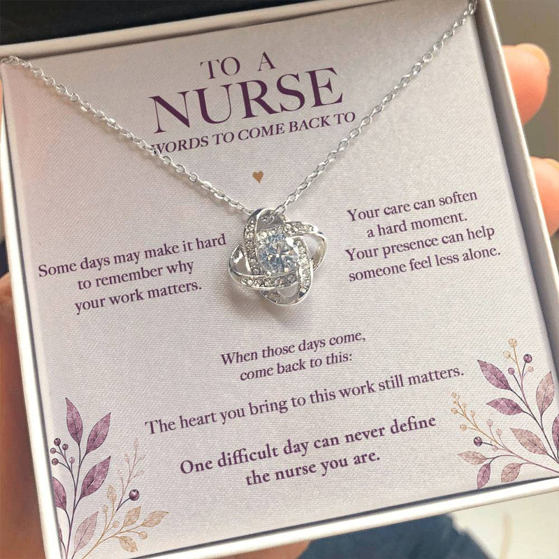 Words to Come Back To — Nurse Necklace