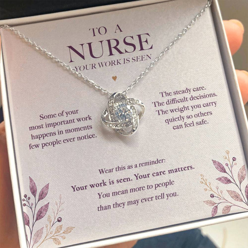 For the Work No One Sees — Nurse Necklace