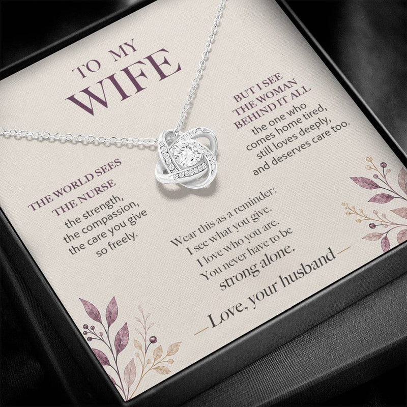 I See the Woman Behind It All — Nurse Wife Necklace