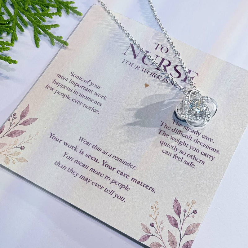 For the Work No One Sees — Nurse Necklace