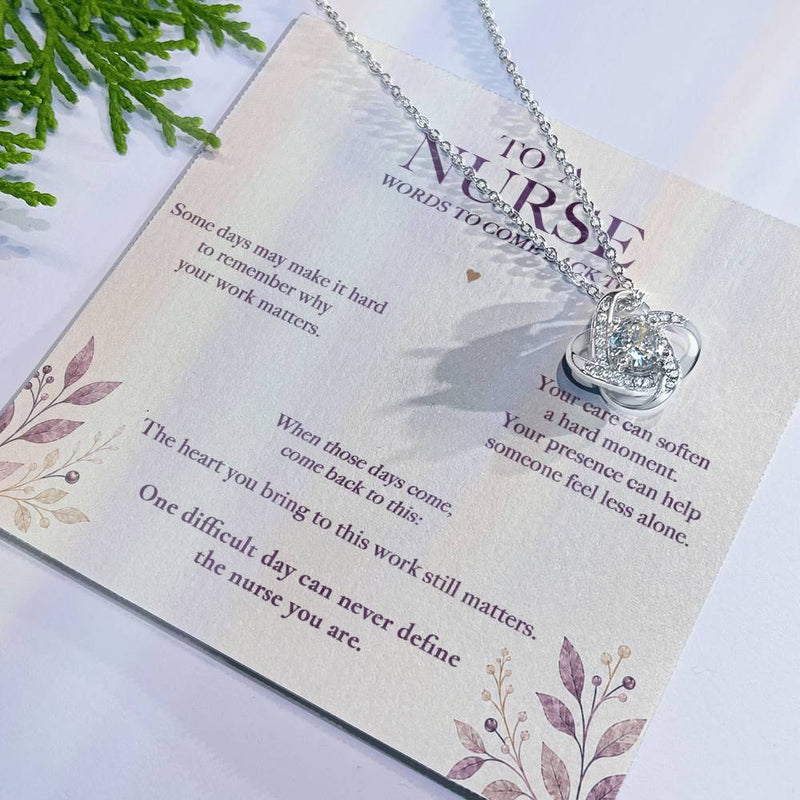 Words to Come Back To — Nurse Necklace