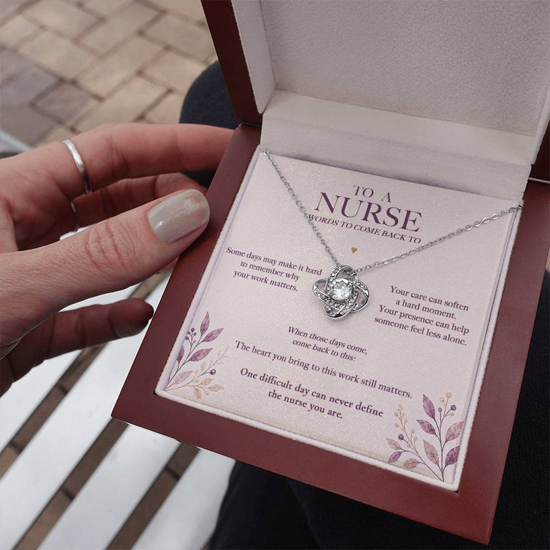 Words to Come Back To — Nurse Necklace
