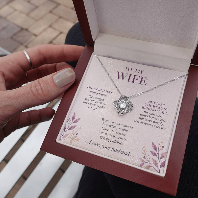 I See the Woman Behind It All — Nurse Wife Necklace
